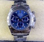 1:1 Copy Clean Factory Rolex Daytona Stainless Steel Blue Dial 4130 Watch